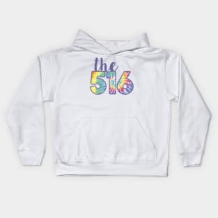 The 516 Area Code tie dye Kids Hoodie